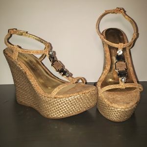 Boston Proper Cork Wedges